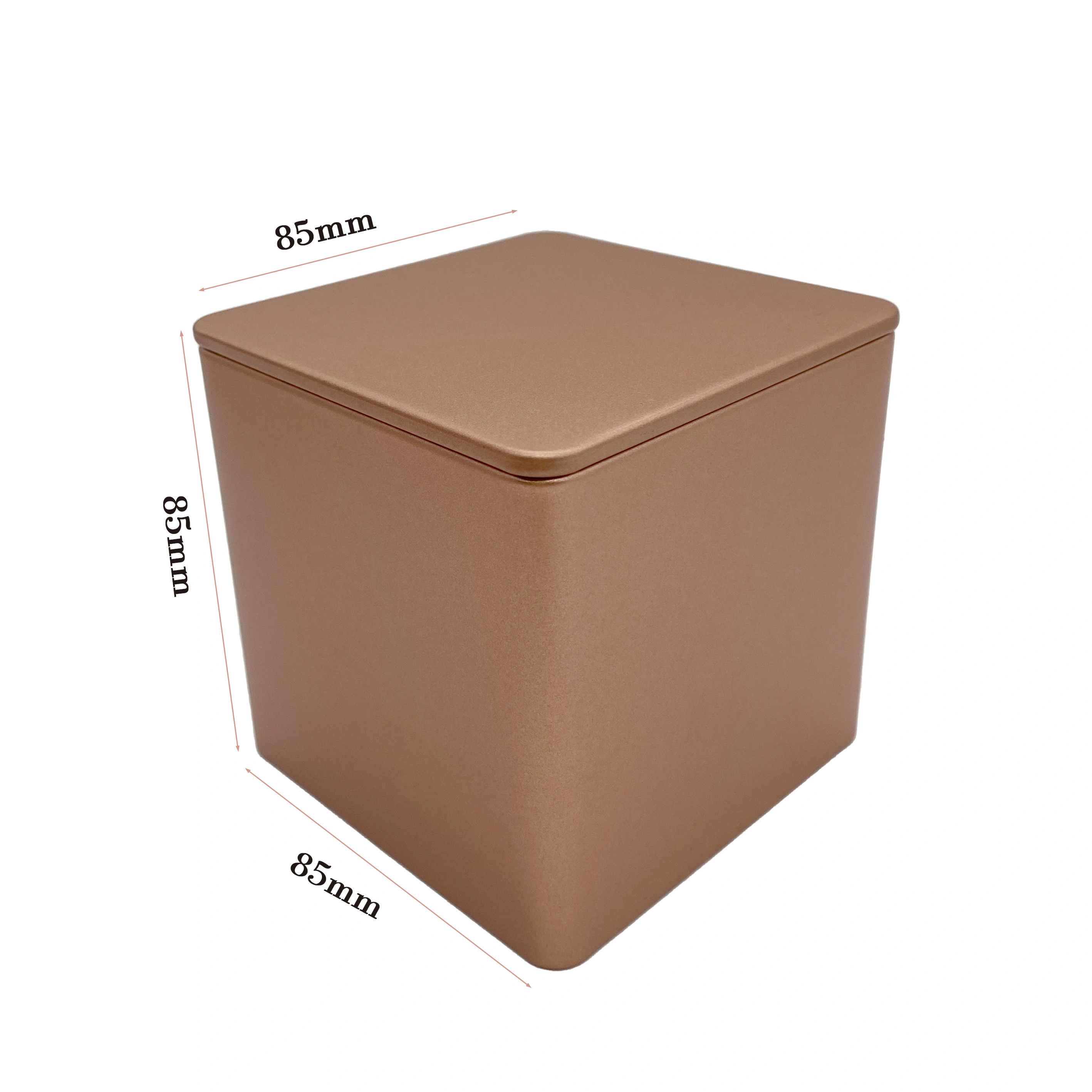 OEM-individuell bedruckte, lebensmittelechte Blechdose mit Deckel, Metall-Geschenkverpackung, Lebensmittelechter Kaffee-, Keks-, Kerzen- und Teedosenbehälter 1