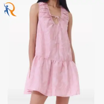 Chic Style Fresh and Lovely Style A sleeveless patterned dress 1