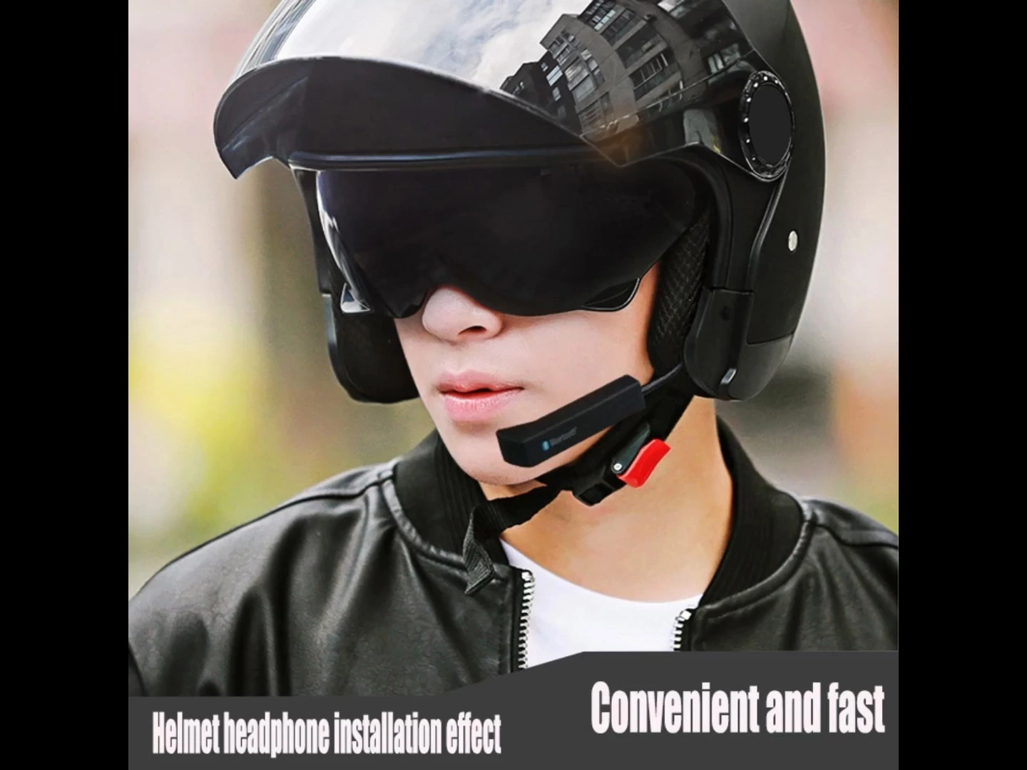 Factory price Clear Sound Quality high quality motorcycle helmet riding headsets with microphone 5.3 Bluetooth chip 1
