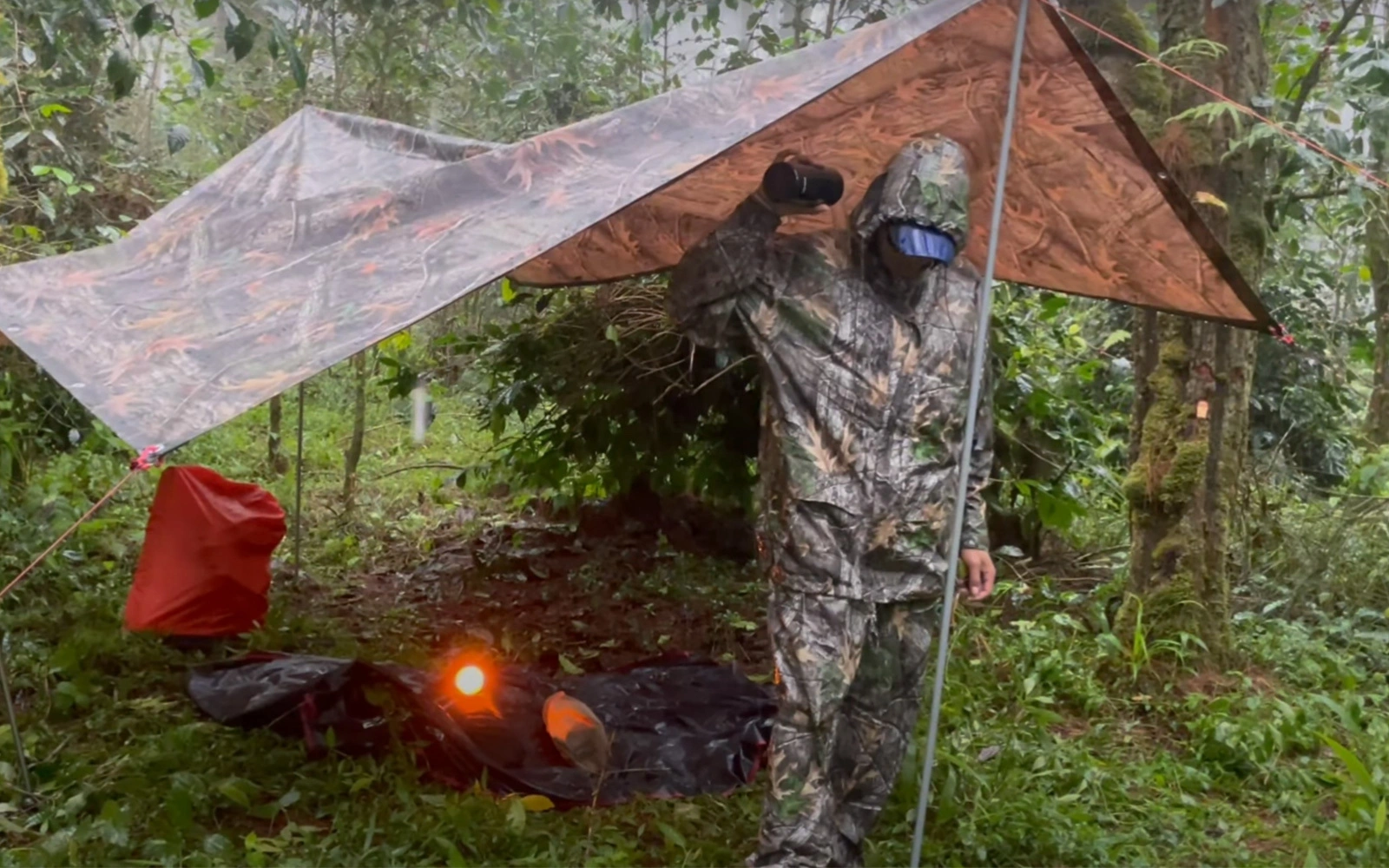 Essential Gear for Rainy Forest Campers - Camouflage Rain Suit 6