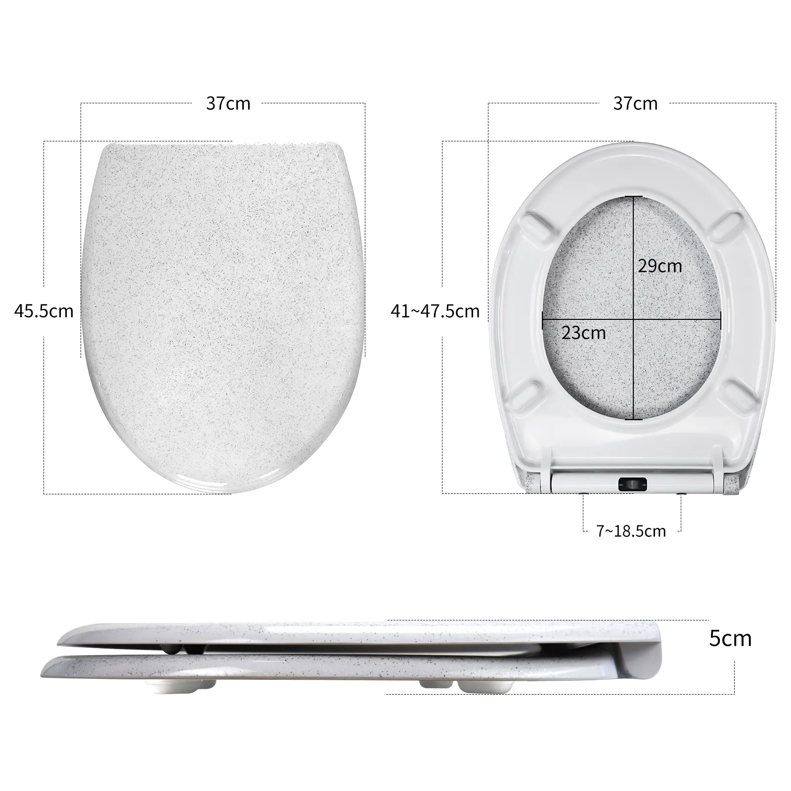 Duroplast Slow Close Toilet Seat by Fanmitrk 6