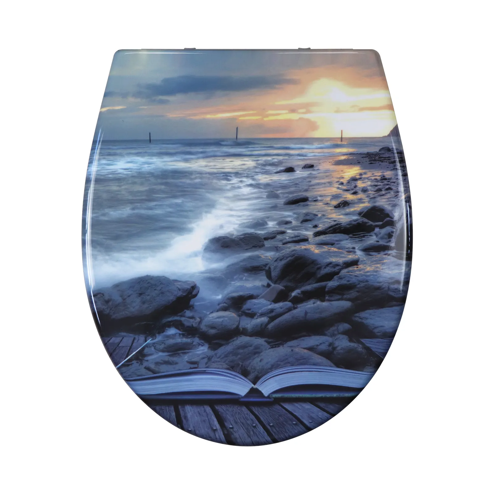 D Shaped Patterned Toilet Seat Wholesale - Fanmitrk 3
