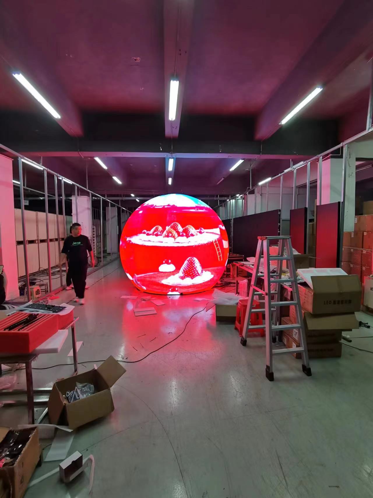 Pantalla de publicidad LED de Sphere Sphere HD P1.8 P2 P2.5 7