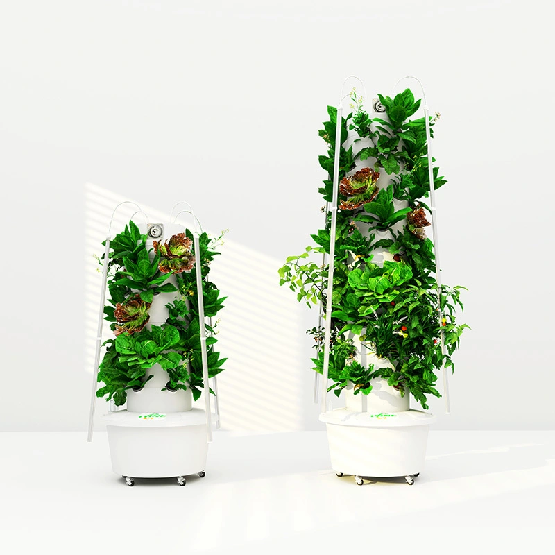 Lyine 4P Flexible Light home use Hydroponic growing system  vertical Tower for leafy lettuce 1