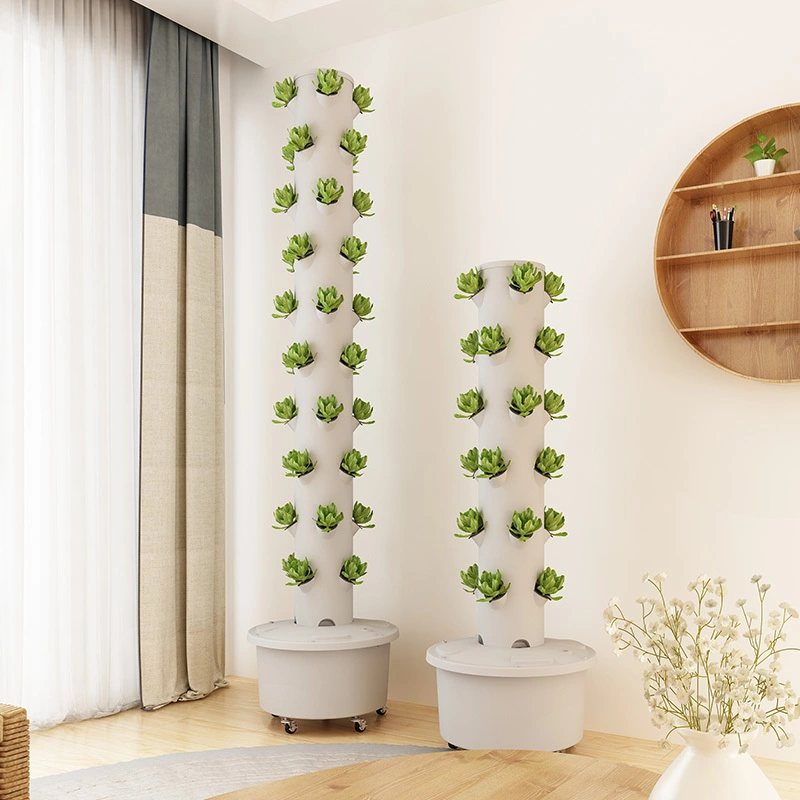 Lyine 4p6 vertical hydroponic tower growing system garden without light 1