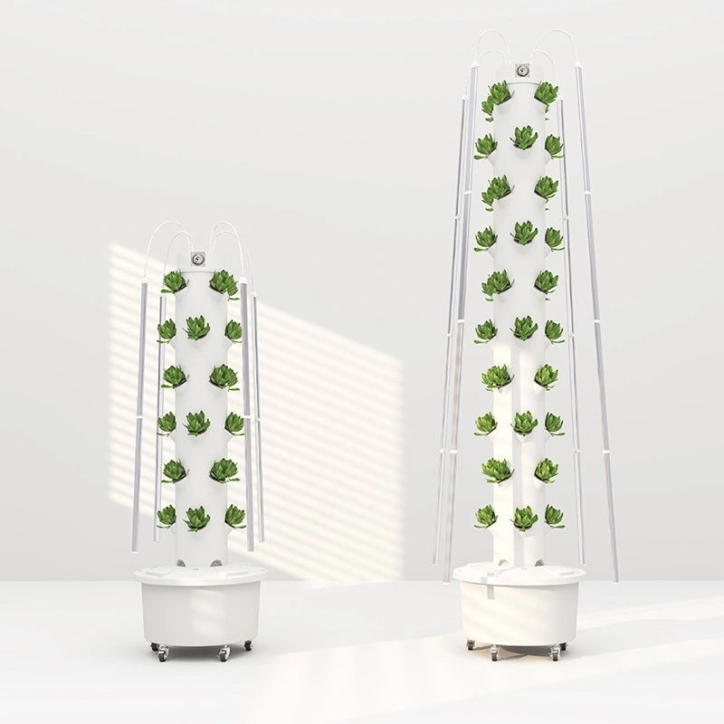 Lyine 4P6 Sisäkäyttöön tarkoitettu pystysuora vesiviljelytornijärjestelmä mekaanisella ajastimella ja LED-kasvivalolla 1