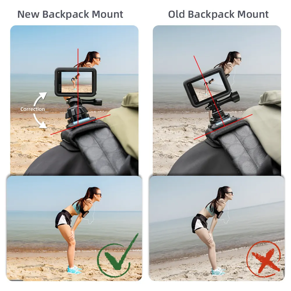 Customized Gopro Hero 9 Backpack Mount Supply 7