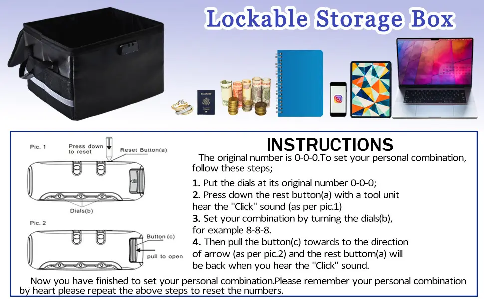 Customizedfire Proof Box for Documents for Apartment 7