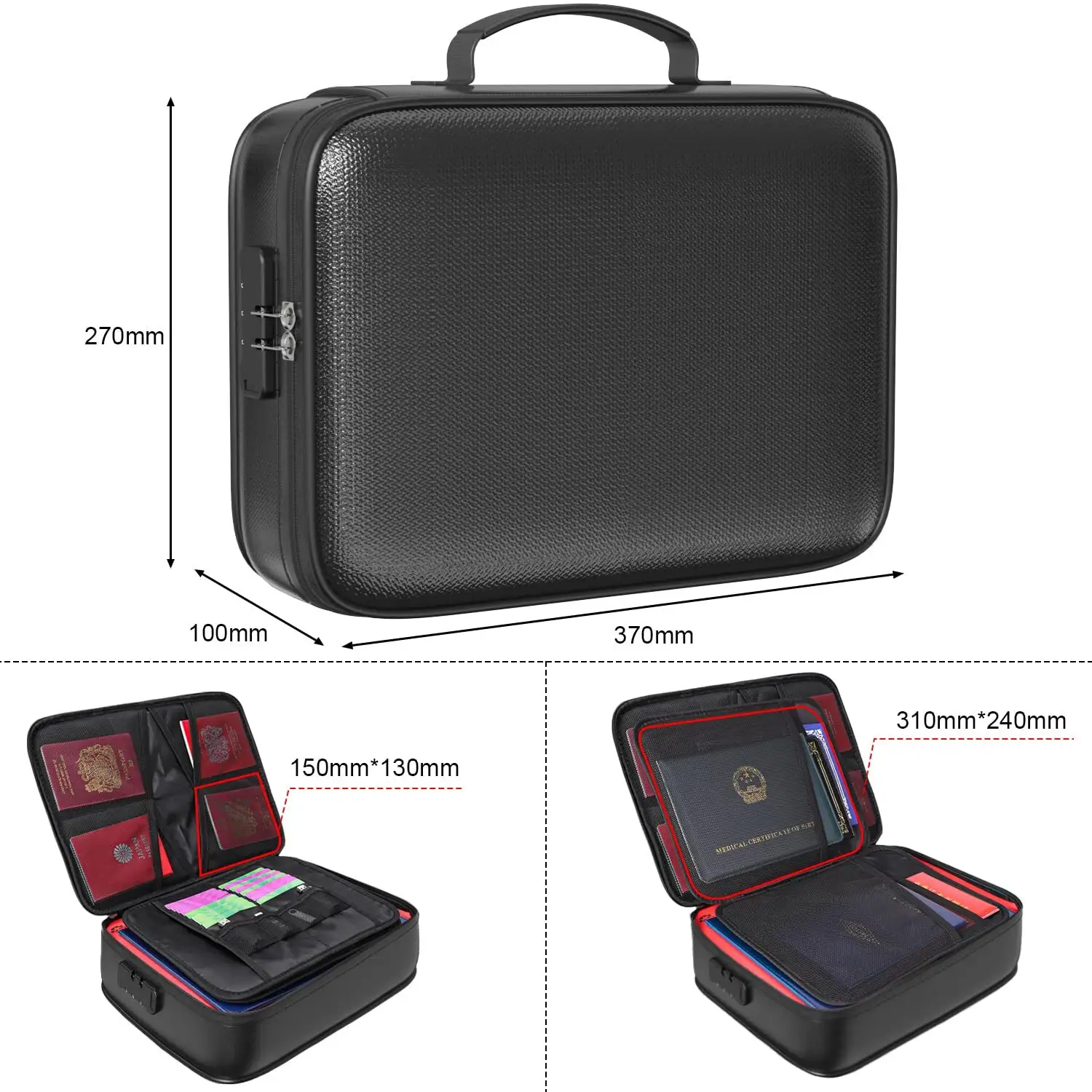 Fire Proof Box for Documents - for Wholesale - Sanjiu 4