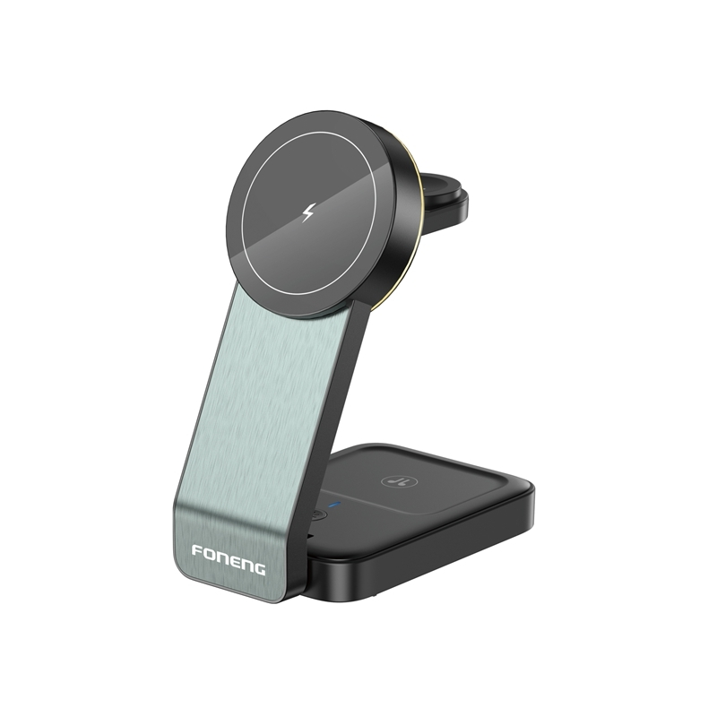 FONENG 3-in-1 faltbarer magnetischer 15-W-Wireless-Ladeständer CP123 1