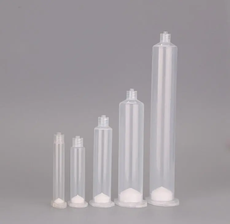 Barilotti di siringhe per erogazione di colla di tipo USA in plastica trasparente Barilotto di siringa per erogazione di colla adesiva per colla per l'industria 1