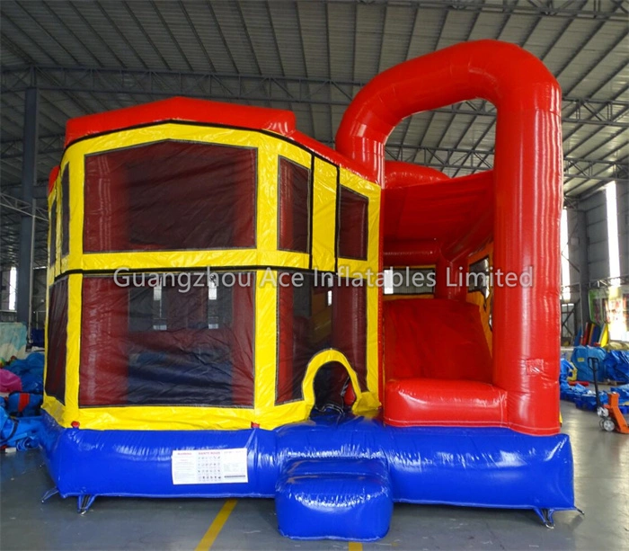 5-in-1 Inflatable Bounce House Combo with Slide: Ultimate Bouncy Castle Fun 1