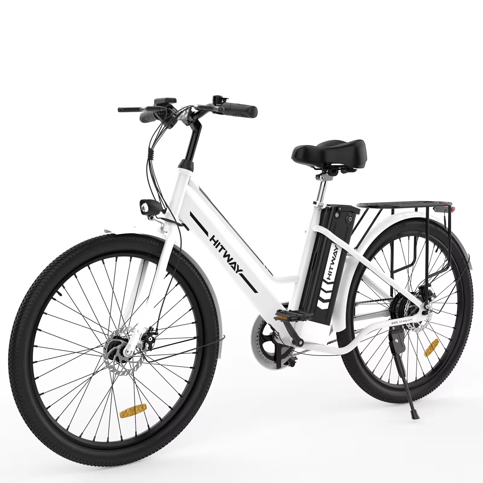 HITWAY Electric Bike BK8S White High-speed Brushless Motor 250W 36V8.4Ah 1