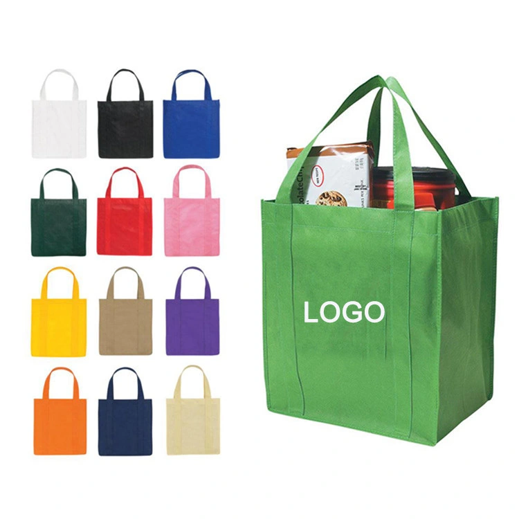 Borsa per imballaggio cosmetico regalo in tessuto laminato PP non tessuto ecologico stampato con logo personalizzato 1