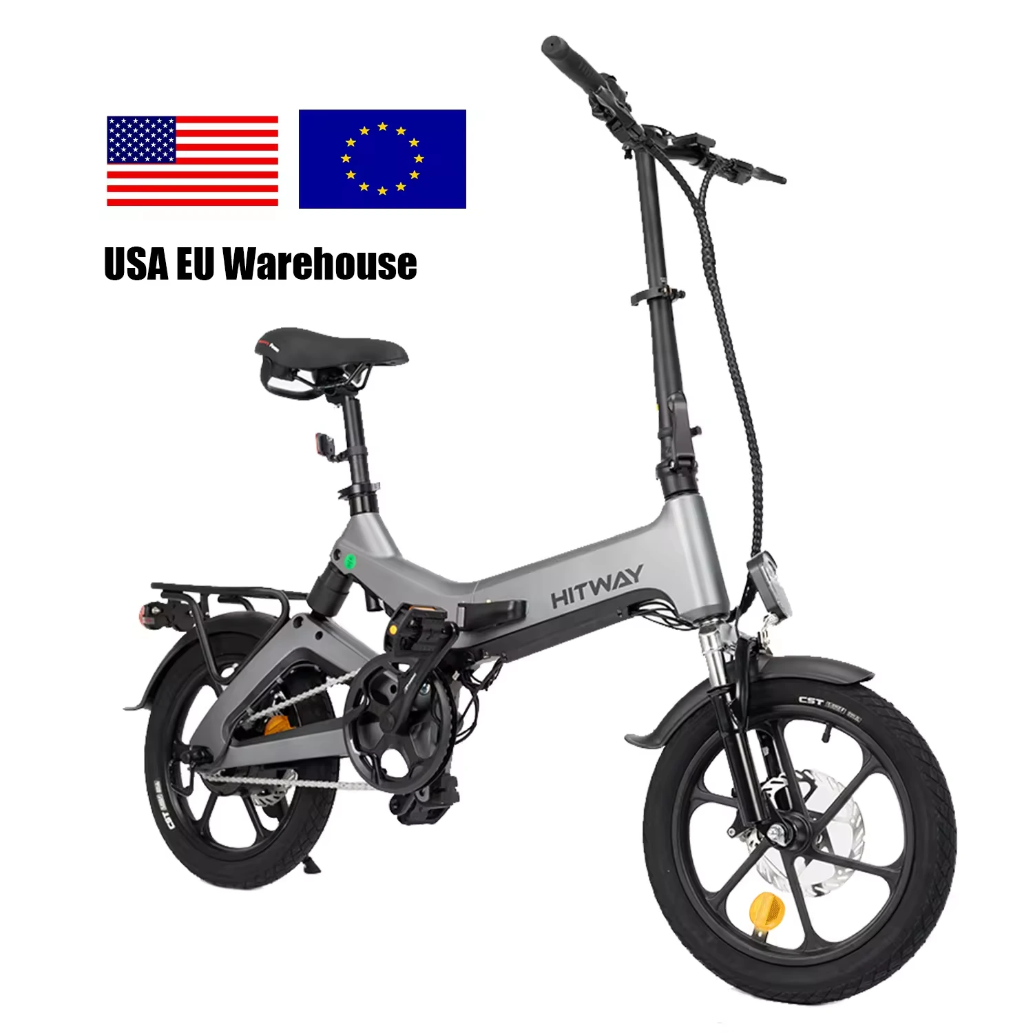 HITWAY Electric Bike BK2 Lightweight folding electric bicycle 250W 36V 7.8Ah 1