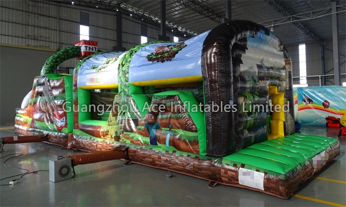 Minecraft Inflatable Obstacle Course: Fun Run Game for Kids 1