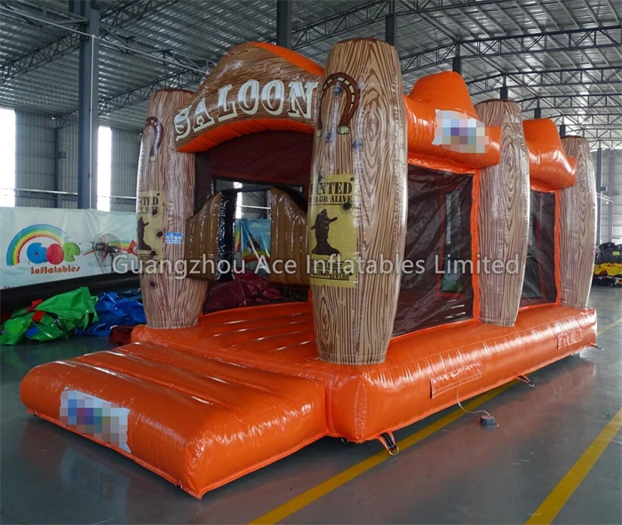 Inflatable Saloon Theme Bounce House Bouncer for Sale - Perfect for Parties and Events! 1