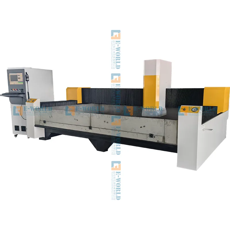 Semi-automatic WD1530 cnc glass working center for drilling milling and edging Eworld 1
