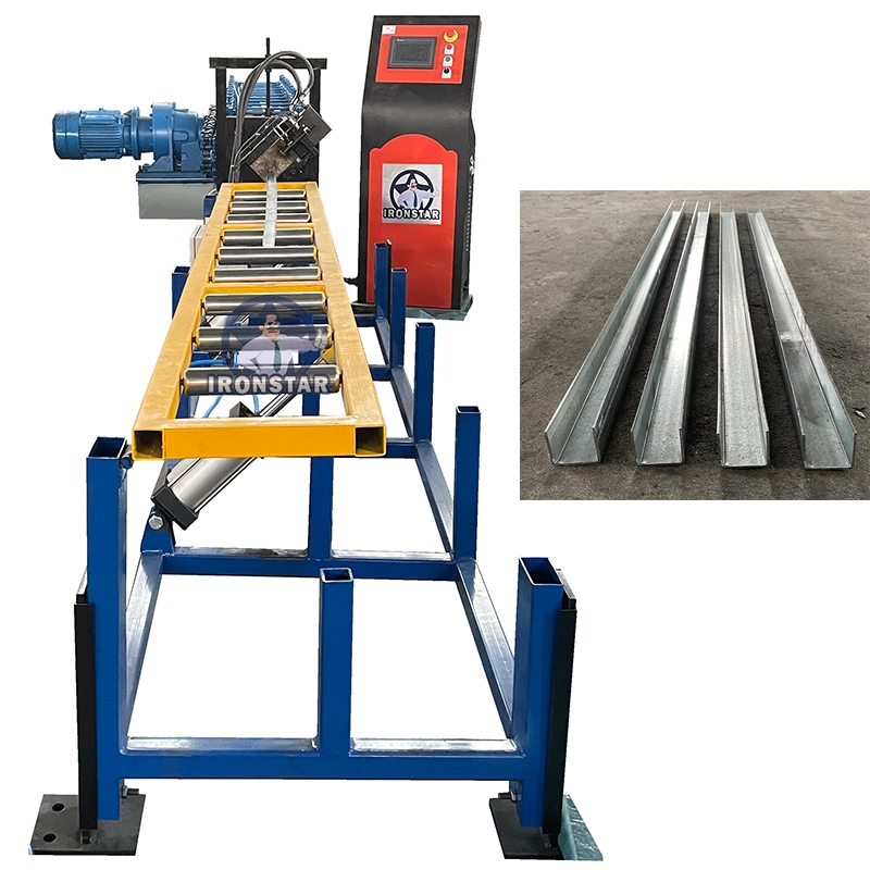 IRONSTAR  u shape guaid rail roll forming machine in Russia 1