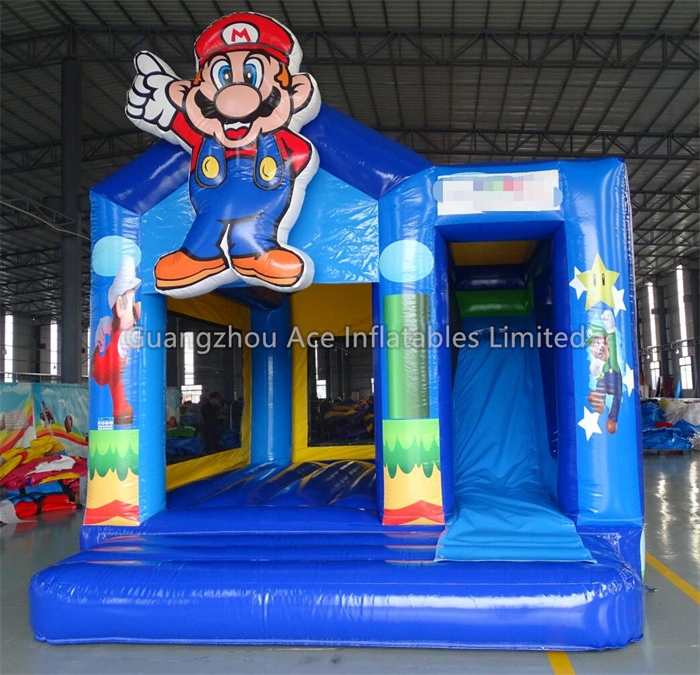 Super Mario Bouncy Castle with Slide - Perfect for Kids' Parties! 1