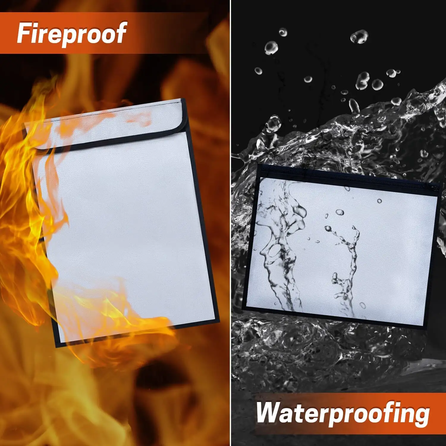 Water and Fireproof Document Bag Sanjiu 9