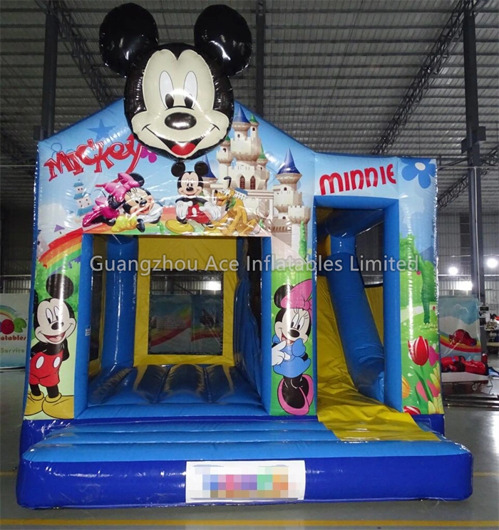 Inflatable Mickey Bouncy Castle Combo Slide for Sale 1