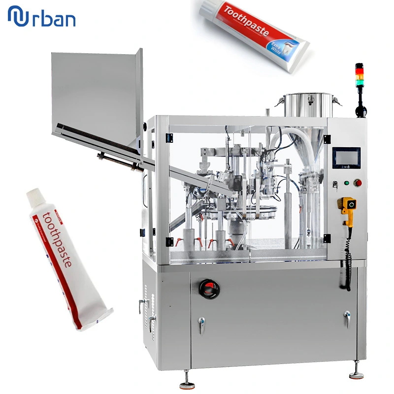 Macchina automatica per riempire e sigillare tubi di dentifricio per pasta di alluminio, macchina per riempire e sigillare tubi di alluminio UBM-80Z 1