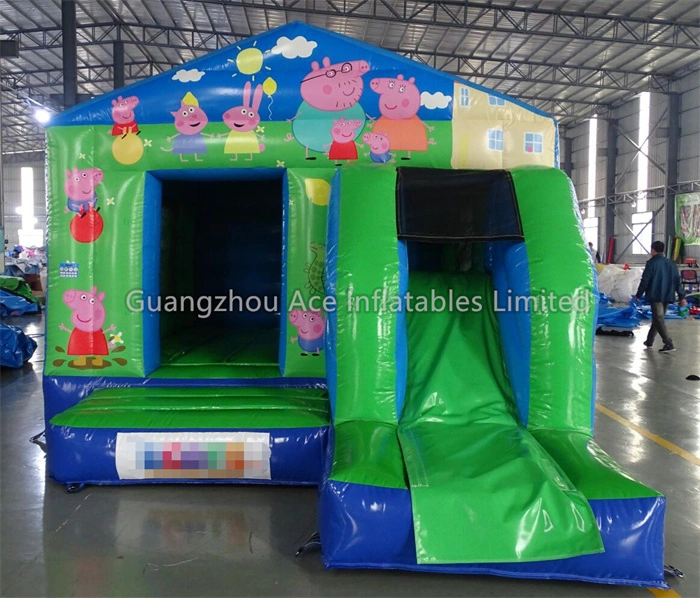 Peppa Pig Inflatable Bouncy Castle Combo Slide - For Sale 1