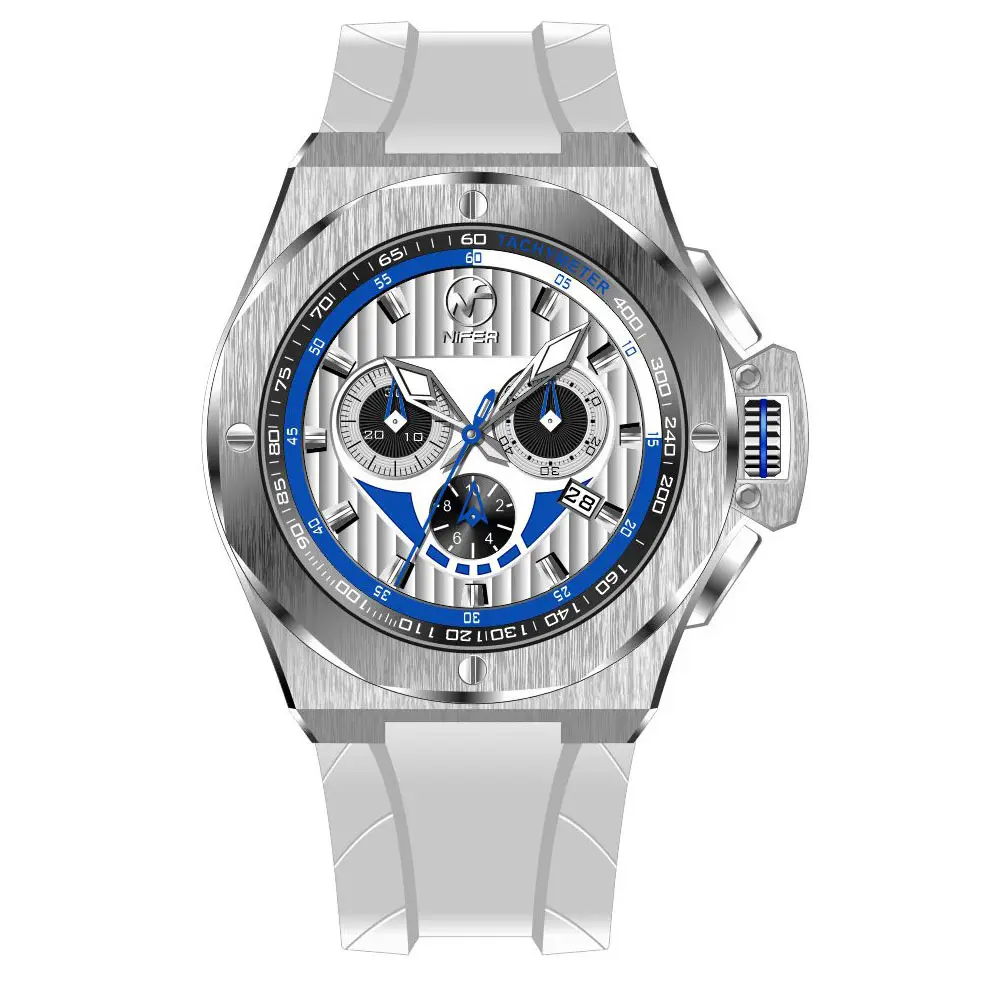 Titanium Chronograph Stainless Steel Quartz Watch - for Astronomy - Nifer Watch 3