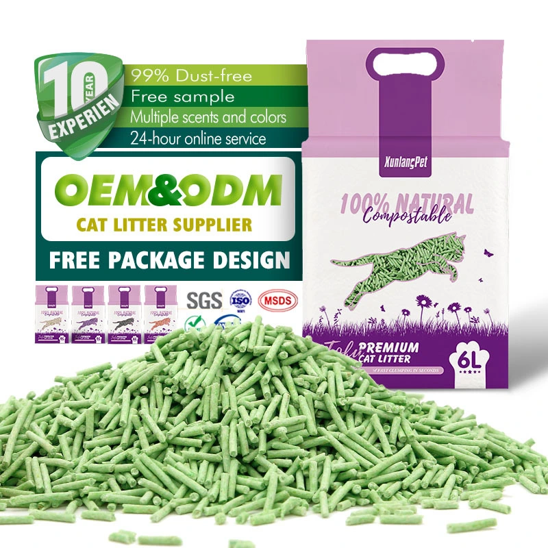 Los mejores proveedores aglutinantes de té verde desechables con tofu y arena para gatos al por mayor a granel XT-A 1