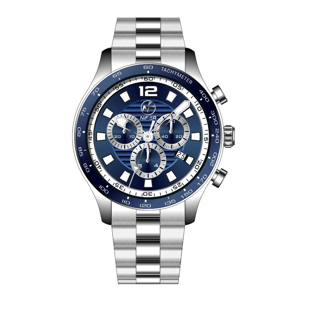 Quartz Chronograph Company for AviationStainless Steel Quartz Watch 3