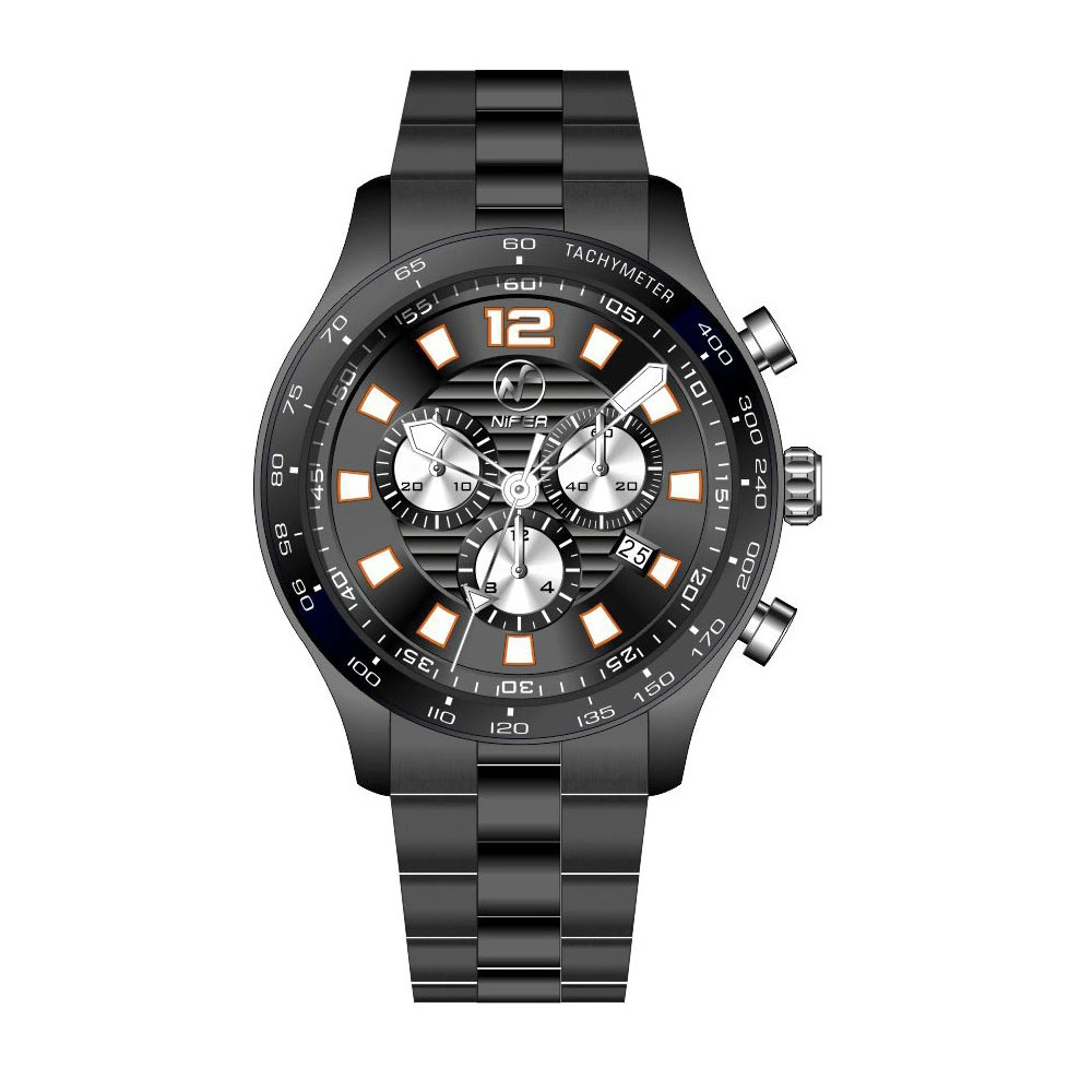 Quartz Chronograph Company for AviationStainless Steel Quartz Watch 6