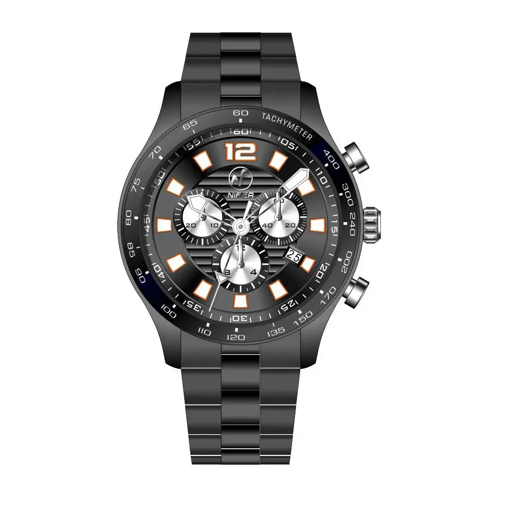Quartz Chronograph Company for AviationStainless Steel Quartz Watch 6
