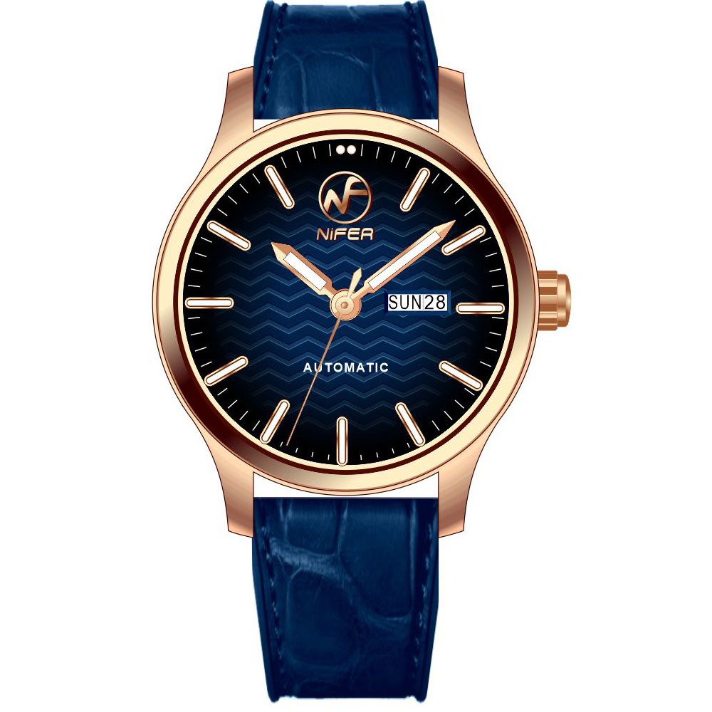 Orologio meccanico da uomo in acciaio inossidabile con cinturino in vera pelle premium classico da uomo personalizzato 4