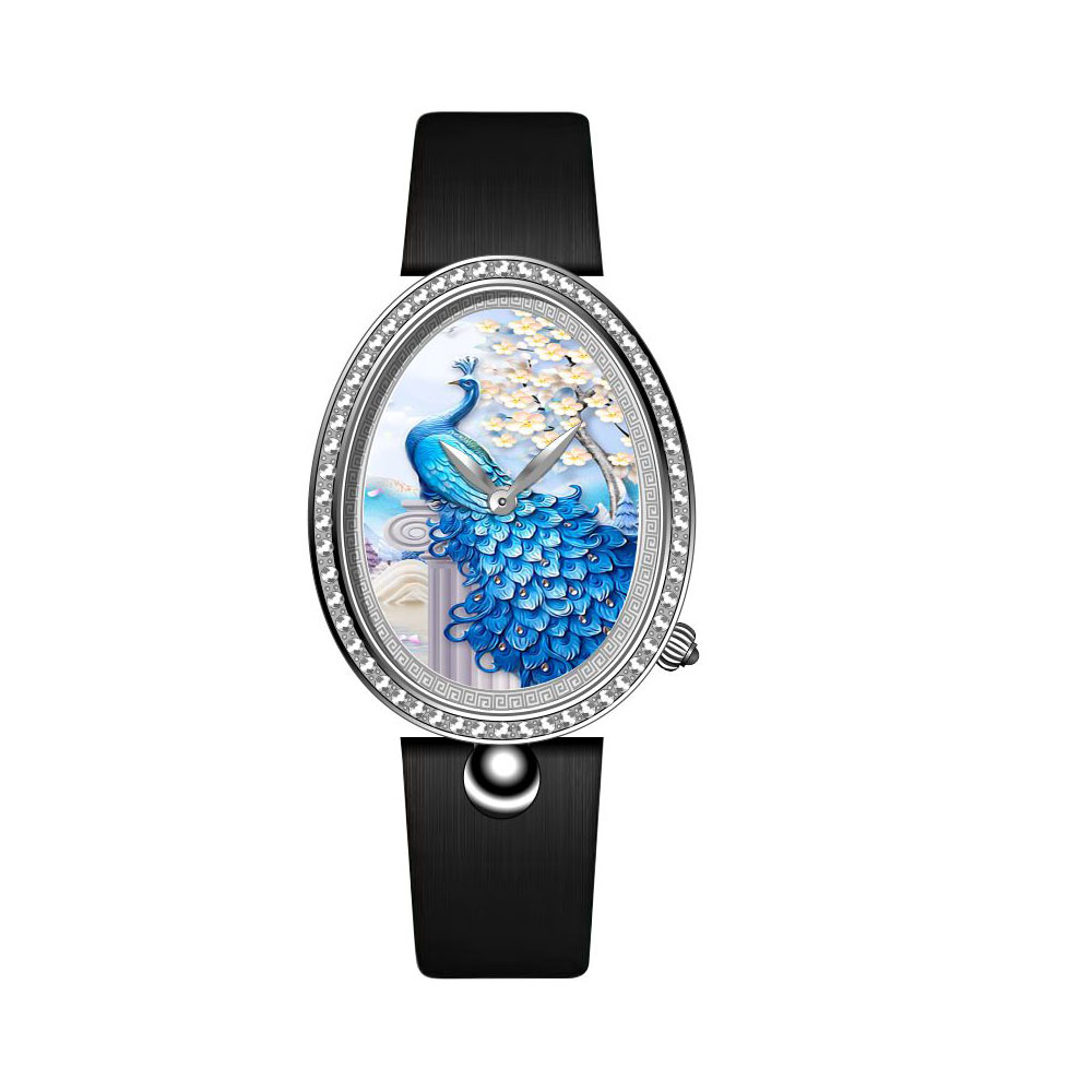 Nifer marca nova forma de lágrima retro temperamento moda personalizado diamante-incrustado high-end aço inoxidável senhoras relógio de quartzo 1