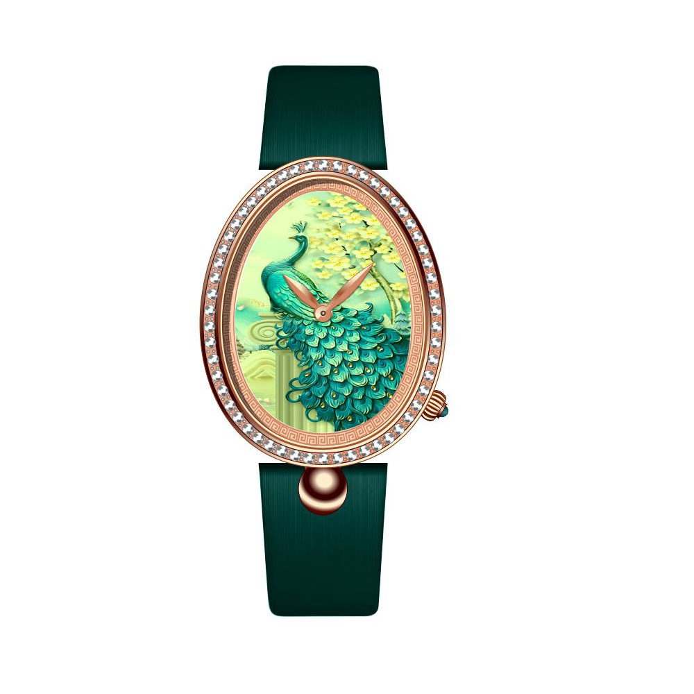 Nifer marca nova forma de lágrima retro temperamento moda personalizado diamante-incrustado high-end aço inoxidável senhoras relógio de quartzo 4