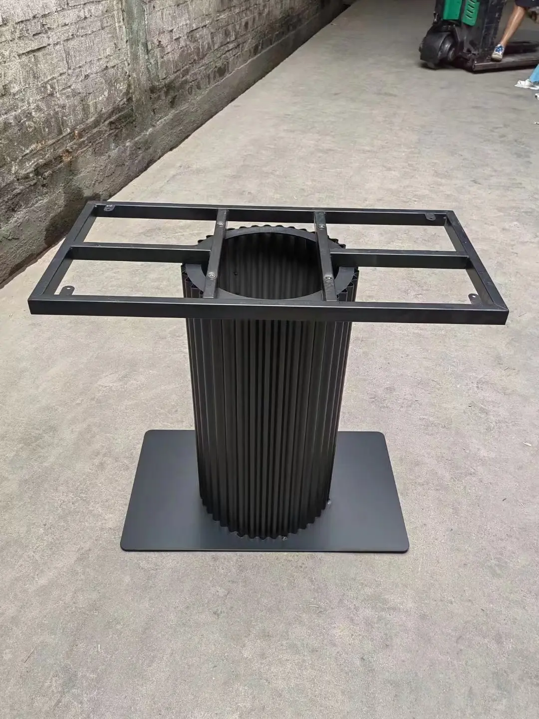 Heavy-Duty Metal Pedestal Table Base | Steel Frame Solutions for Thick Table Tops | ZHD Hardware 1