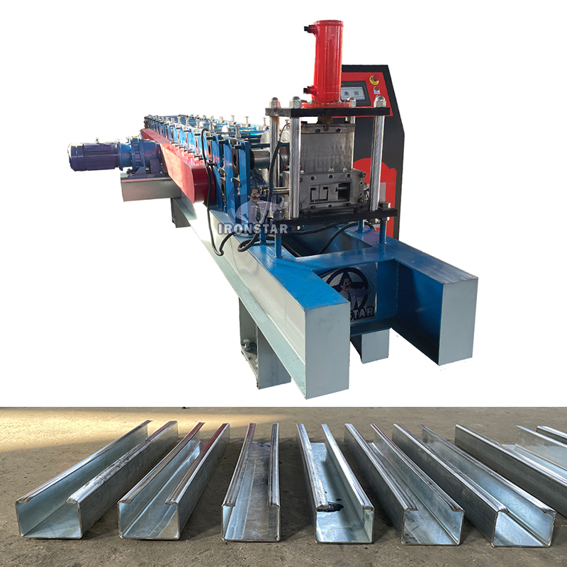 IRONSTAR 4 inch C purlin roll forming machine price in Mexico 1
