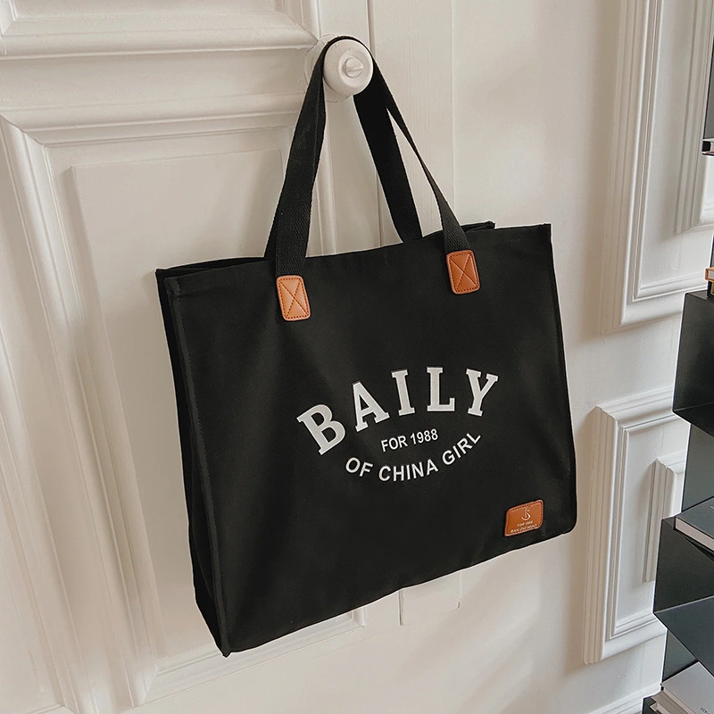 New Large capacity shopping bag student casual canvas handbag woman fashion shoulder beach tote bag-1722567615406794 1
