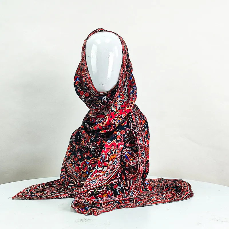 Qidian Textile Printed Hijab Printed Hijabfactory Price 2