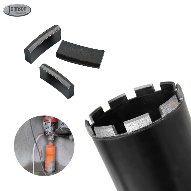Johnson Tools OD 32-180mm Diamond Lubang Gergaji Segmen Mata Gerudi Teras untuk Konkrit 1