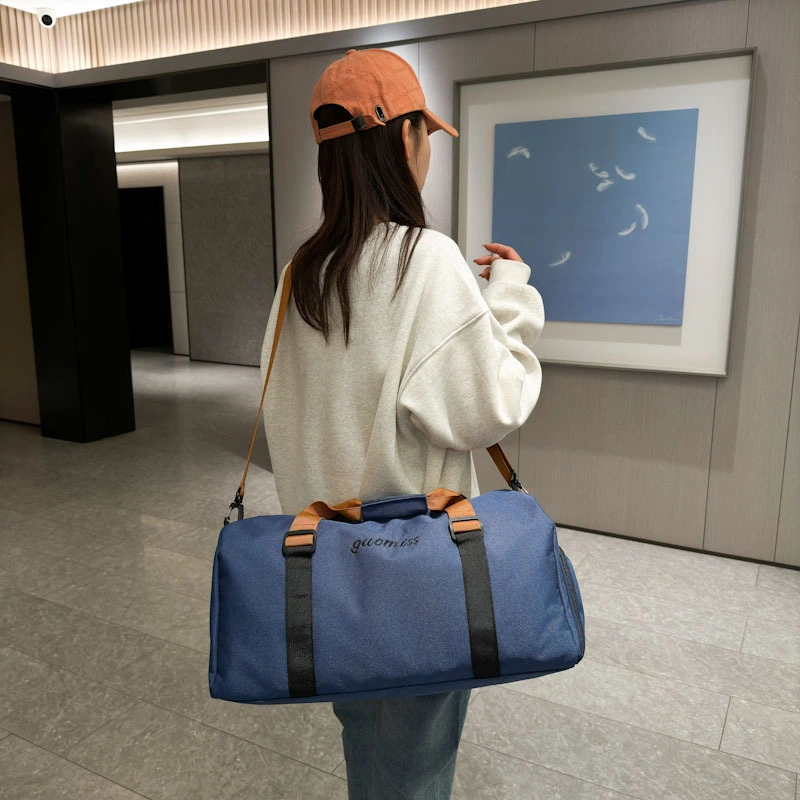 Woman travel bag sports fitness bag wet and dry separation Independent shoe storage yoga swimming bag 1