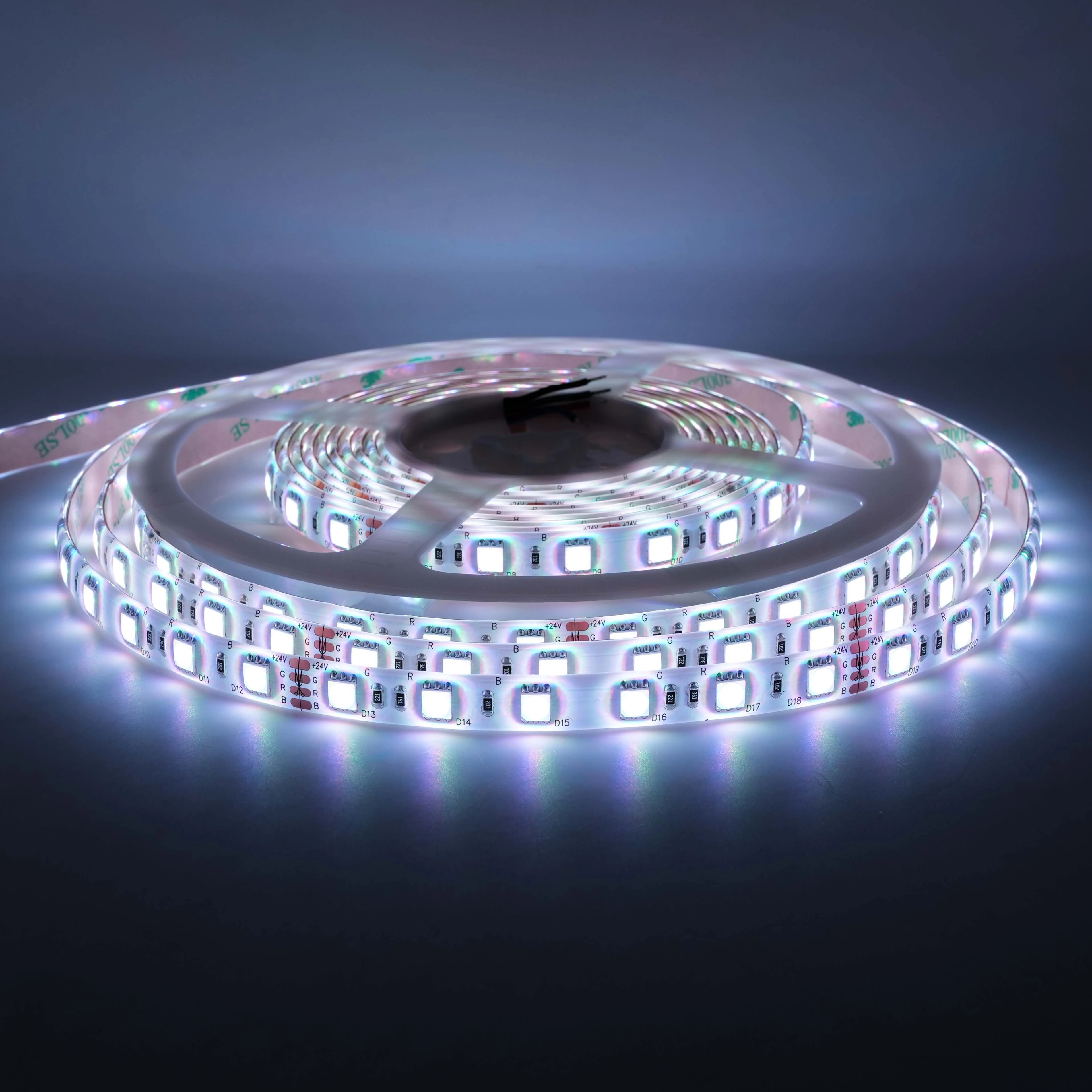 Cinta LED RGB 5050 flexible de alto brillo 72LED WS2815 para uso comercial 1