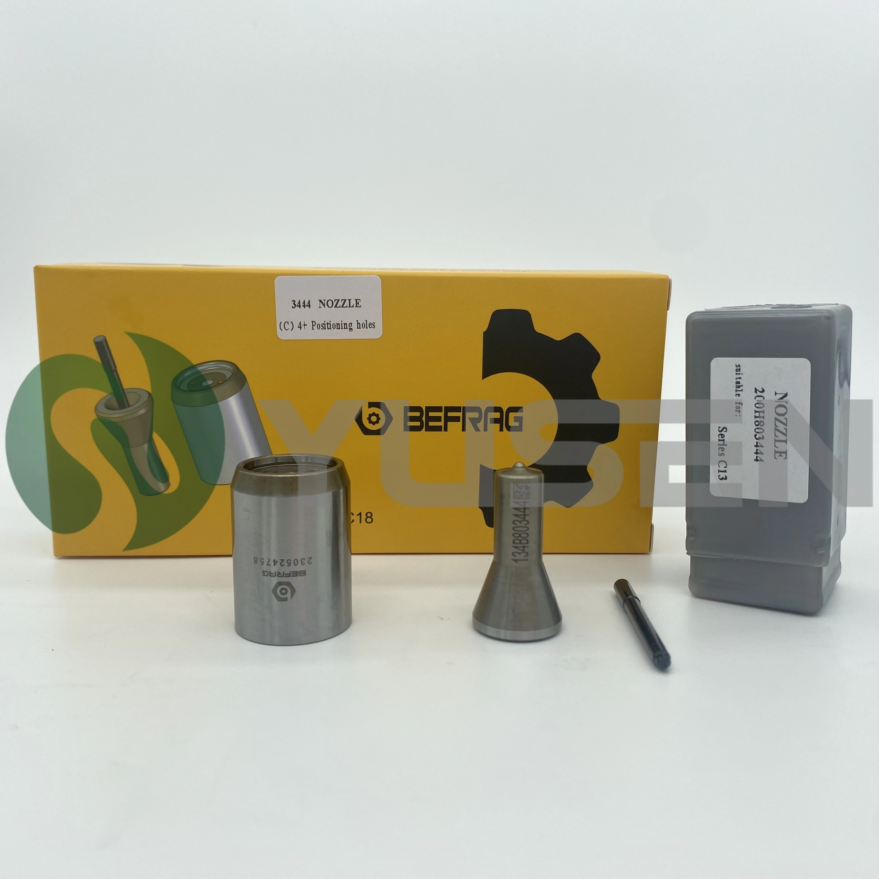 Boquilla de inyector de combustible Befrag C13 200H803444 (4 orificios, ranura única) para inyector C13 10r-3262 249-0712 249-0713 249-0705 1
