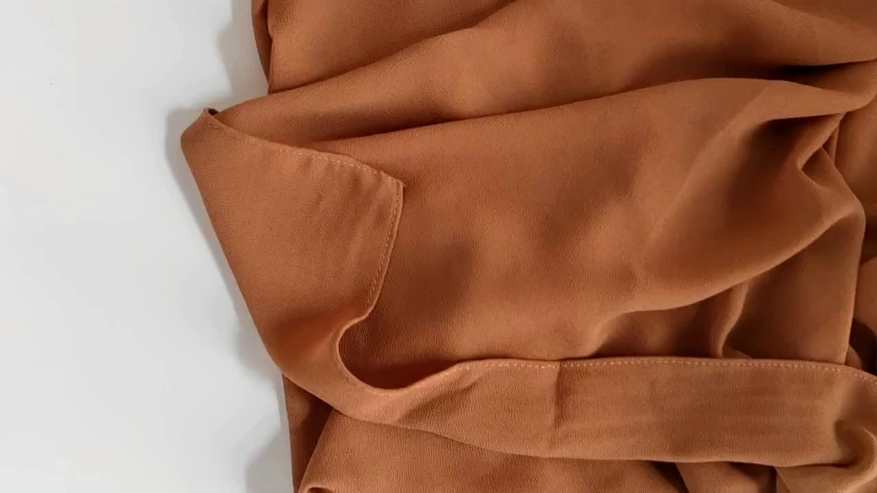 Hijab en mousseline de soie douce, personnalisé, de haute qualité, moderne, opaque, long, ensemble hijab de luxe dubaï, écharpe châle pour femmes 1