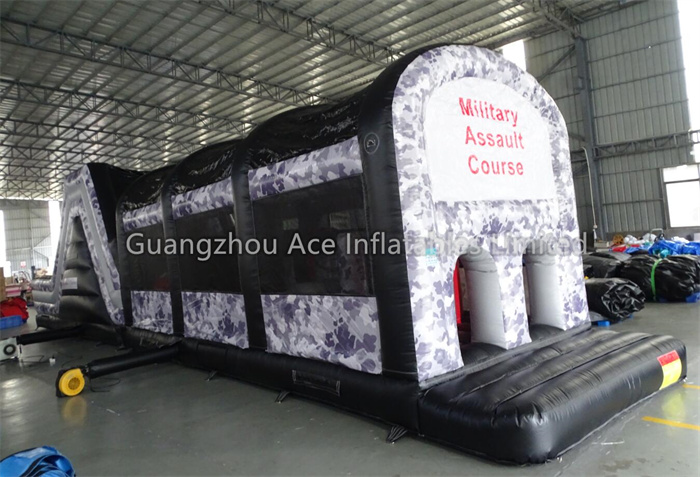 Portable Inflatable Military Assault Obstacle Course for Fun Run Game - Ace