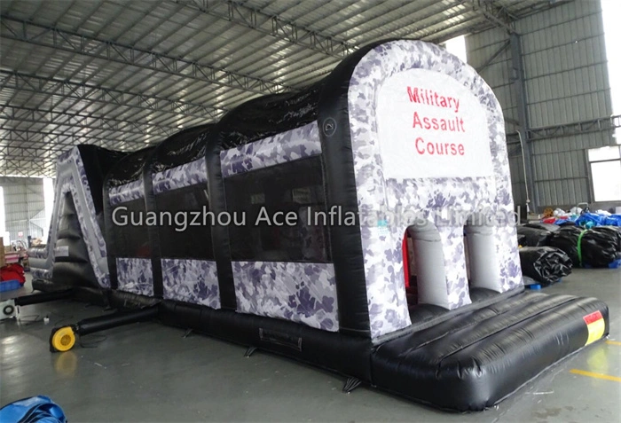 Carrera de obstáculos de asalto militar inflable portátil para juego divertido 1