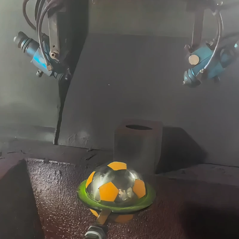 Toy Football Spray Painting Machine 1