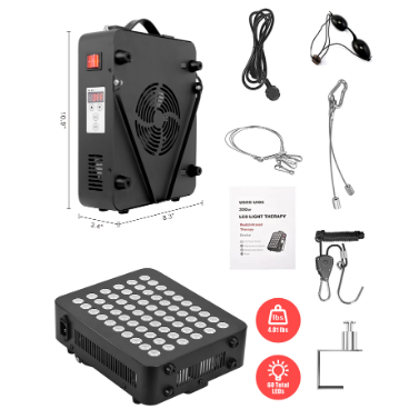 660nm 850nm stolní poloviční tělo 300W LED červený infračervený světelný terapeutický panel 3