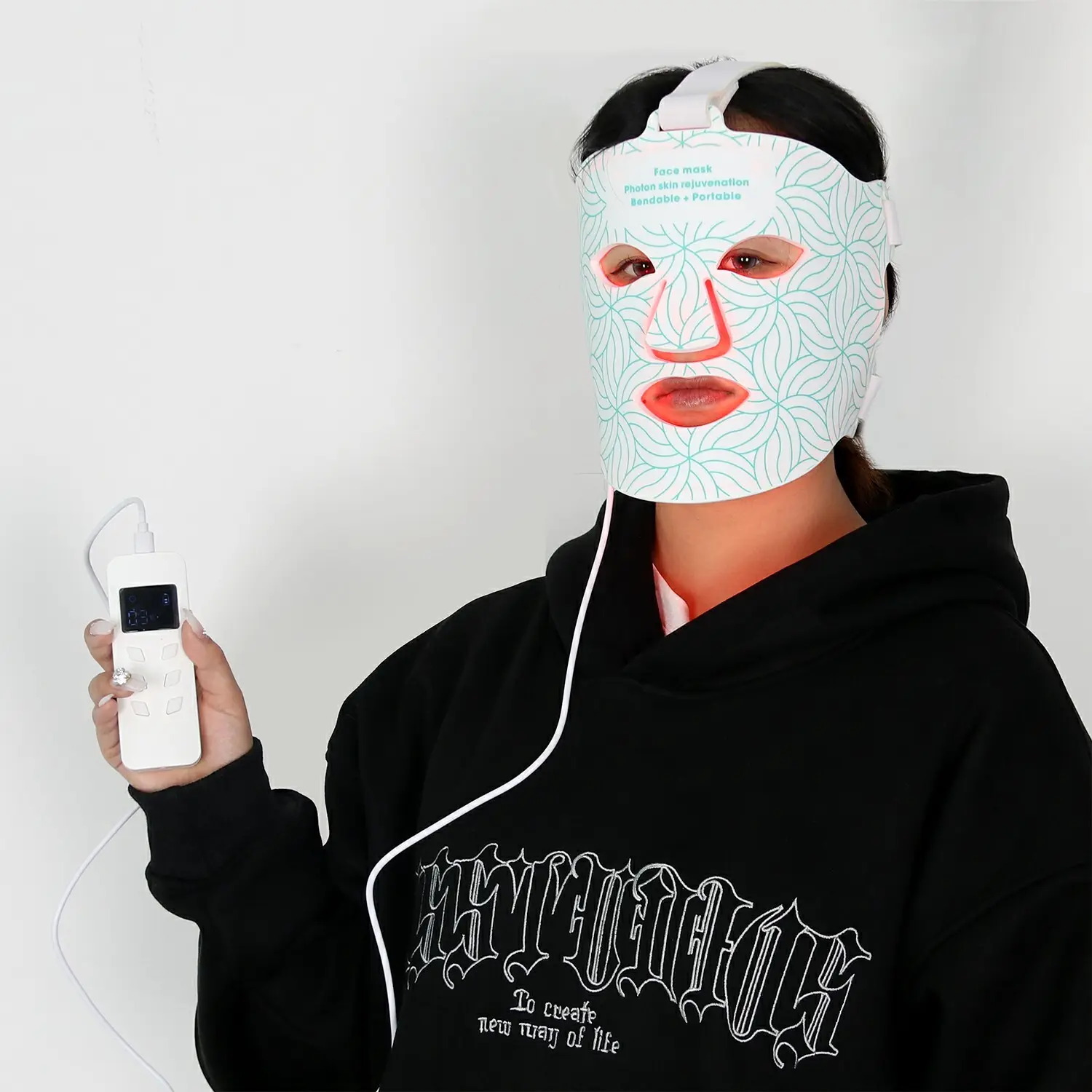 Mascarilla Facial Led Para Mujer 220g de Sunsred 6